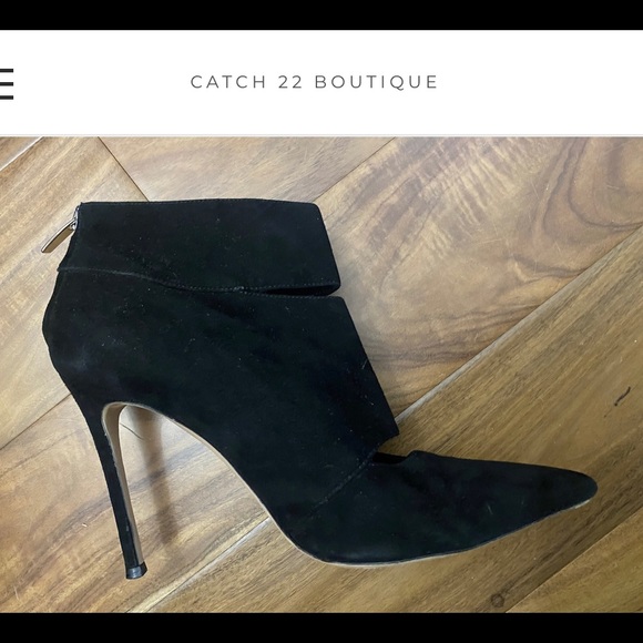 Gianvito Rossi Black Suede Booties sz 38.5 (US 8) - Picture 3 of 8